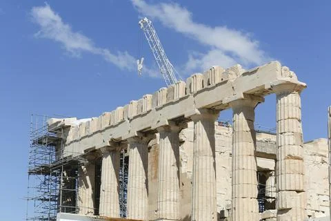 Parthenon on the Acropolis Stock Photos