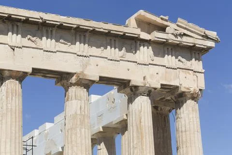 Parthenon on the Acropolis Stock Photos