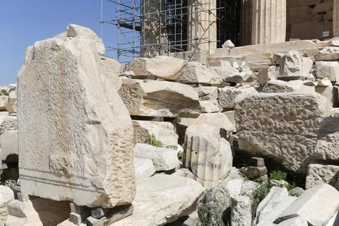 Parthenon on the Acropolis Stock Photos