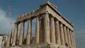 Parthenon - antique temple in Athenian Acropolis in Greece HD Footage