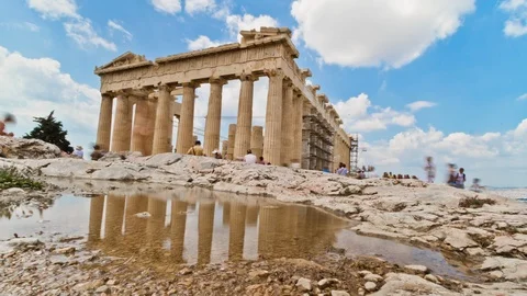 The Parthenon in Athens, Greece Stock Footage 87100065
