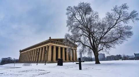 Parthenon in Centennial Park Stock Photos