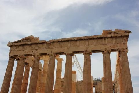 Parthenon temple, Acropolis in Athens, Greece 스톡 사진