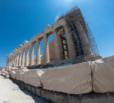 The Parthenon temple Stock Photos