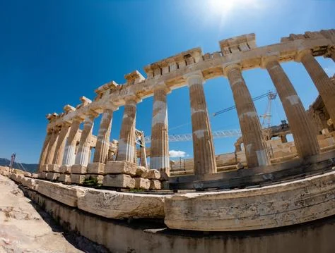 The Parthenon temple Stock Photos