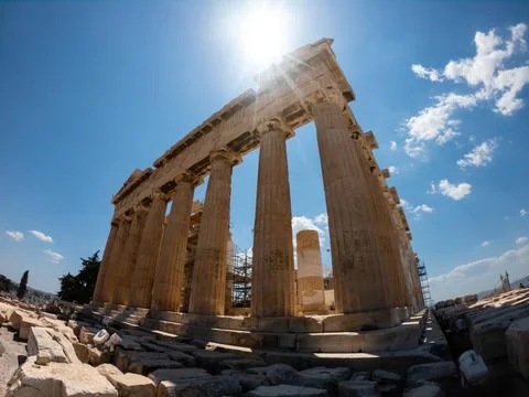 The Parthenon temple Stock Photos