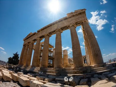 The Parthenon temple Stock Photos