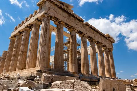 The Parthenon temple Stock Photos