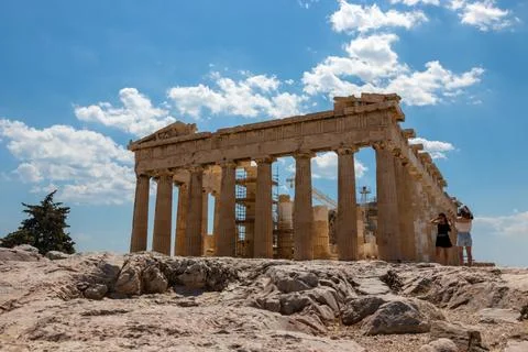 The Parthenon temple Stock Photos