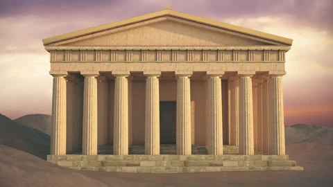 Parthenon transition alpha channel Vídeos de archivo 314793957