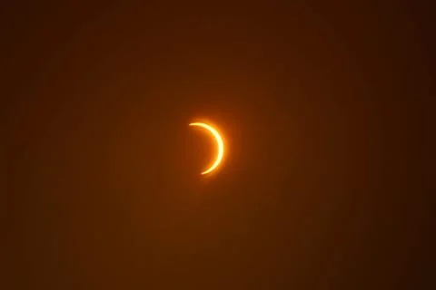 Partial annular solar eclipse seen from Pakistan, Karachi - 21 Jun 2020 Foto stock