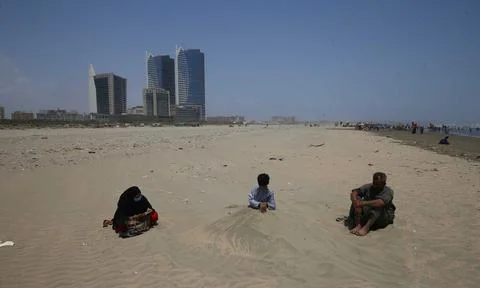 Partial annular solar eclipse seen from Pakistan, Karachi - 10 Jun 2021 Stock Photos