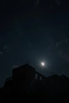 Partial eclipse,  Annular Solar Eclipse , Taipei, Taiwan Stock Photos