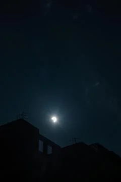 Partial eclipse,  Annular Solar Eclipse , Taipei, Taiwan Stock Photos