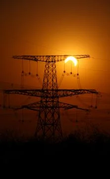 Partial eclipse in Beijing on January 15, 2010 Stock Photos