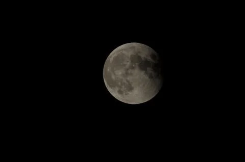 Partial eclipse of the moon Fotos Stock