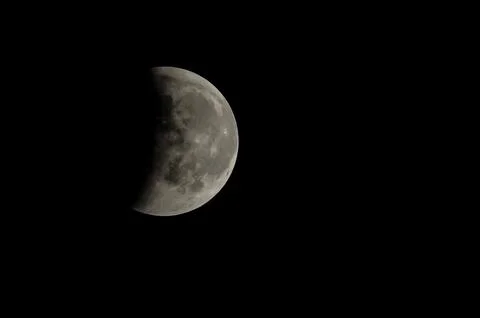 Partial Eclipse of the Moon 스톡 사진