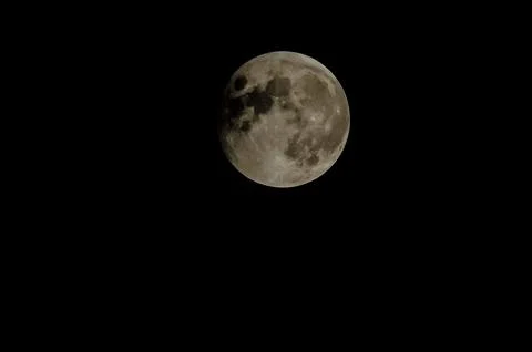 Partial Eclipse of the Moon 스톡 사진