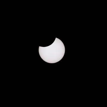 Partial Eclipse of the Sun - UK - 10 June 2021 Stock Photos