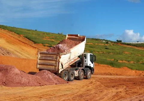 Partial exposure of equipment used in construction works Stock Photos