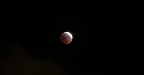 Partial Lunar Eclipse Stock Footage 48864958