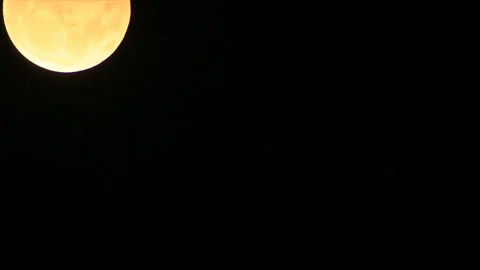 Partial lunar eclipse Stock Footage 129071746