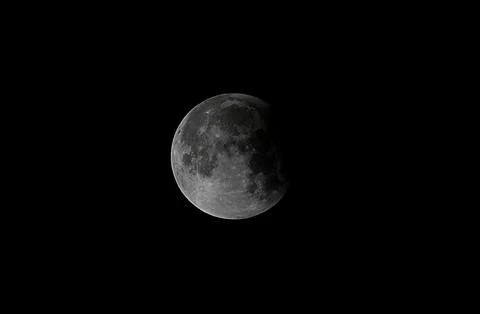 Partial Lunar Eclipse in Gaza, - - 16 Jul 2019 Stock Photos