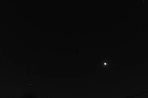 Partial Lunar Eclipse of November 19, 2021 Stock Photos