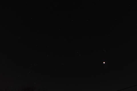 Partial Lunar Eclipse of November 19, 2021 Stock Photos