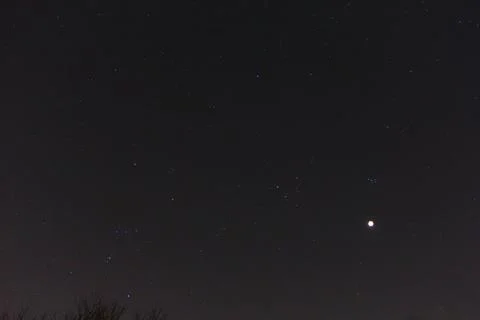 Partial Lunar Eclipse of November 19, 2021 Stock Photos