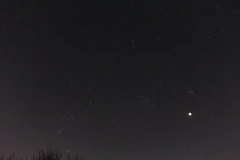 Partial Lunar Eclipse of November 19, 2021 Stock Photos