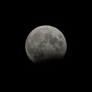 Partial lunar eclipse in October 2023 in Austria Stock Photos
