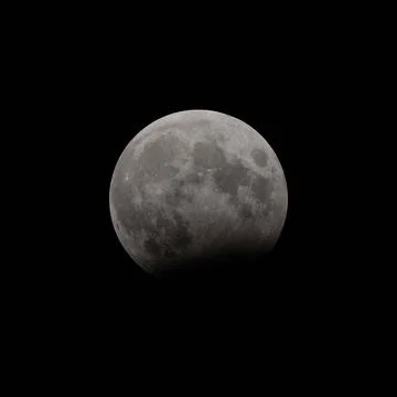  Partial lunar eclipse in October 2023 in Vienna (Austria) Austria   Stock Photos
