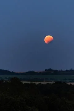 Partial Lunar Eclipse Stock Photos