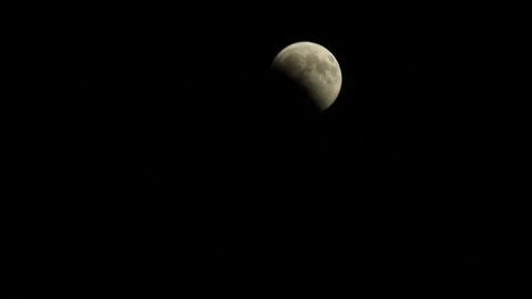 Partial lunar eclipse   Pt 10 스톡 동영상 346784854