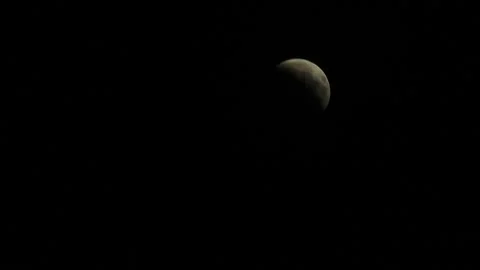 Partial Lunar eclipse Pt 15 스톡 동영상 346785328