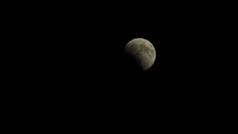 Partial lunar eclipse   Pt 8 스톡 동영상 346784313