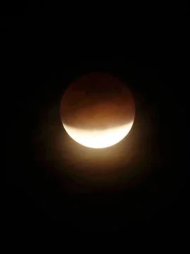 Partial lunar eclipse in South Korea, Gwangju - 19 Nov 2021 Stock Photos