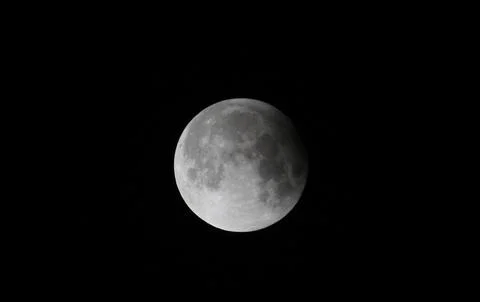 Partial Lunar Eclipse in Syria, Damascus - 16 Jul 2019 Stock Photos