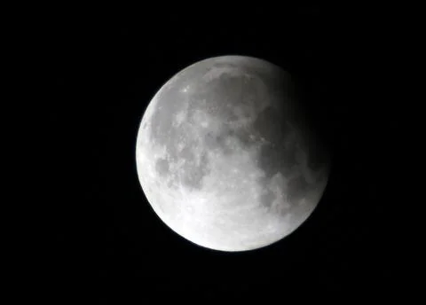 Partial Lunar Eclipse in Syria, Damascus - 16 Jul 2019 Stock Photos