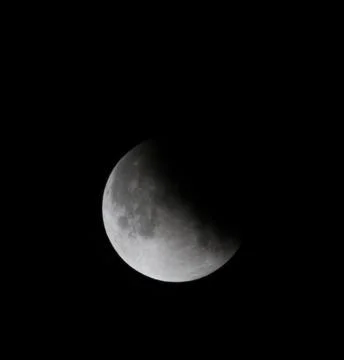 Partial Lunar Eclipse in Syria, Damascus - 16 Jul 2019 Stock Photos