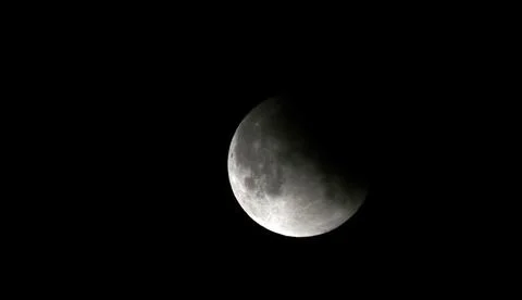 Partial Lunar Eclipse in Syria, Damascus - 16 Jul 2019 Stock Photos