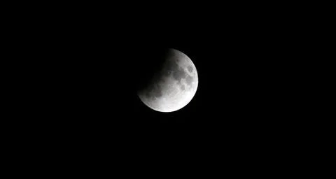 Partial Lunar Eclipse in Syria, Damascus - 16 Jul 2019 Stock Photos