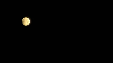 Partial Lunar Eclipse Timelapse Stock Footage 202110520