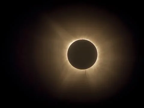 Partial lunar eclipse viewed through a telescope Stock Photos