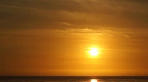 Partial Pacific Sunset Timelapse Stockbeeldmateriaal 35935429