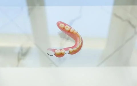 Partial plate denture Stock Photos