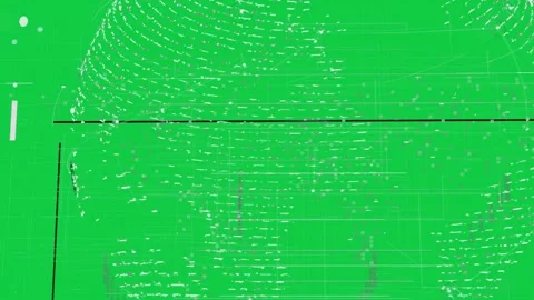 Partial ring appearing, sphere net expanding, linking nodes, mapping data on Stock Footage 337142640