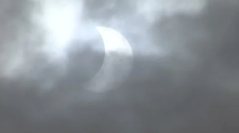 Partial solar eclipse, 20 March 2015 Stock Footage 48223518