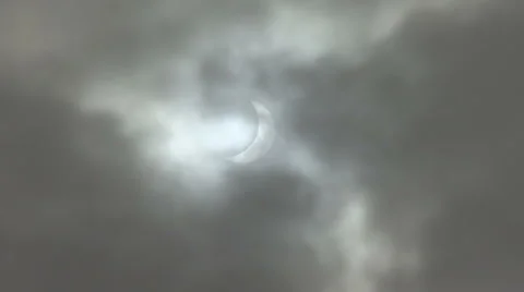 Partial solar eclipse, 20 March 2015 Stock Footage 48223709